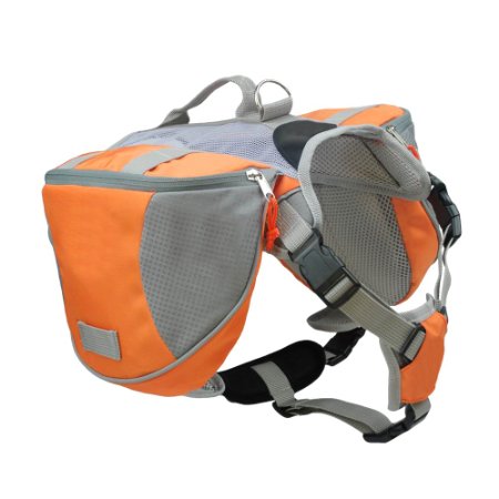 Docoolerreg Pet Backpack Dog Saddlebags Medium and Large Dogs Harness Bag Ideal for Outdoor Hiking Camping Training
