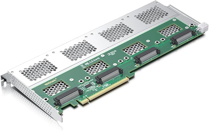 PCIe 3.0 to (4) U.2 SFF-8639 Adapter, X16, for 2.5" U.2 NVMe SSD