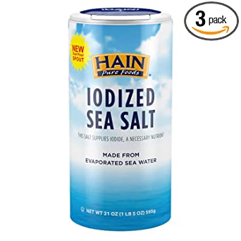 Hain Pure Foods Iodized Sea Salt, 21 Oz … (3)