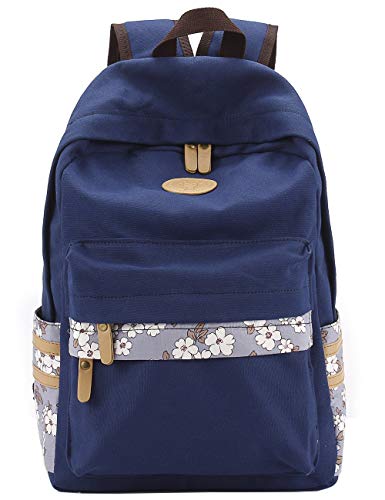 Mygreen Casual Style Lightweight Canvas Backpack School Bag Travel Daypack