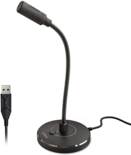 CMTECK USB Computer Microphone, Noise-Cancelling Recording Desktop Mic for PC/Laptop for Online Chatting, Home Studio, Podcasting, Gaming, Skype, YouTube with Mute Function(Windows/Mac)