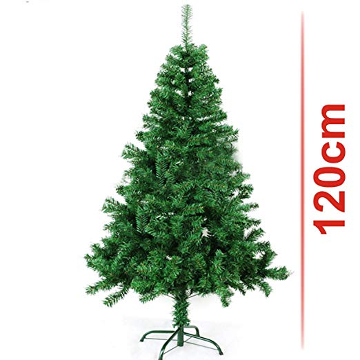 Classic Artificial Realistic Natural Branches Pine Christmas Tree Xmas Green-Unlit 4FT, 5FT, 6FT,7FT,7.5FT (4ft (120cm))