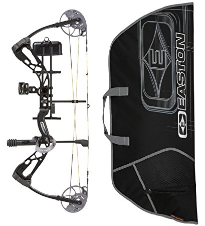 Diamond Edge SB-1 Compound Bow, Black, RAK package, Right Hand, 7-70lbs, with Easton Soft Bow Case