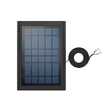 Ring Solar Panel for Doorbells - Video Doorbell 2, Video Doorbell 3, Video Doorbell 3 Plus, Video Doorbell 4, Battery Video Doorbell Plus | Black