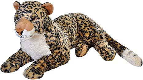 Wild Republic Jumbo African Leopard Plush, Giant Stuffed Animal, Plush Toy, Gifts for Kids, 30 Inches