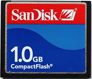 SanDisk SDCFB-1024-A10 1GB CF Type 1 Card (Retail Package)