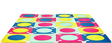 Skip Hop Playspot Interlocking Waterproof Foam Floor Tiles For Babies And Kids, Multi Colored, 70" X 56"