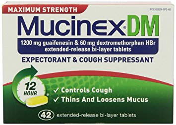 Mucinex DM 12 Hr Max Strength Expectorant & Cough Suppressant Tablets, 42ct,