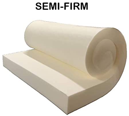 GoTo Foam 4" Height x 30" Width x 72" Length 36ILD (Semi-Firm) Upholstery Cushion Made in USA