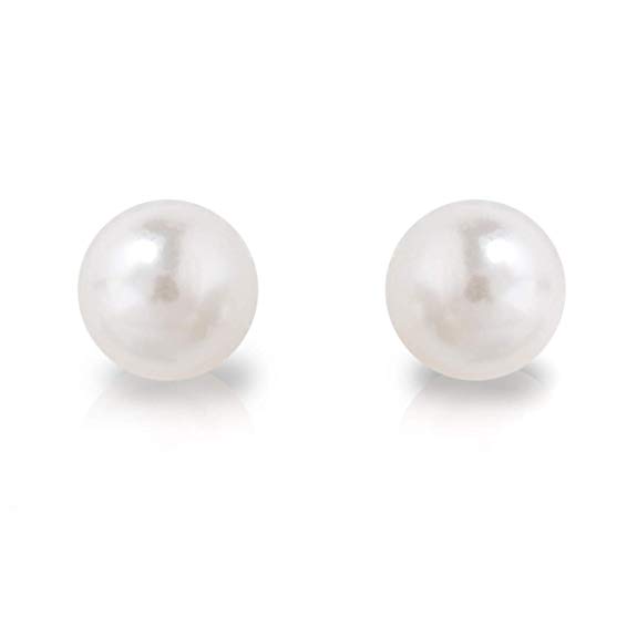 Humble Chic Simulated Pearl Studs - Hypoallergenic Big Classic Faux Round Oversized Ear Stud Earrings for Women, Safe for Sensitive Ears