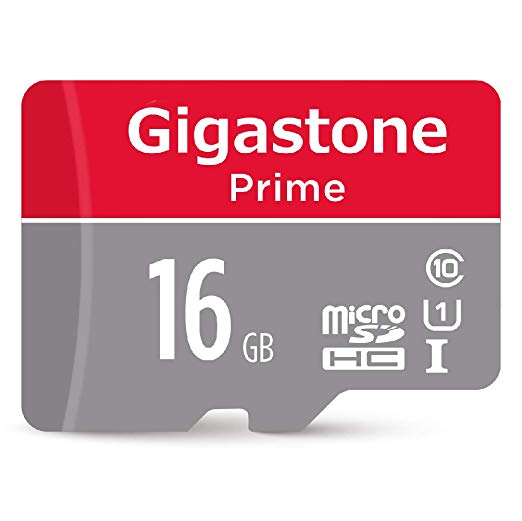 Gigastone 16GB Micro SD Card UHS-I U1 Class 10 MicroSD HC Memory Card with SD Adapter High Speed Memory Card Class 10 UHS-I Full HD Video Nintendo Switch Dashcam GoPro Camera Samsung Canon Nikon Drone