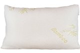 Bamboo Pillow - Shredded Memory Foam - Stay Cool Removable Cover With Zipper - Hotel Quality Hypoallergenic Pillow Relieves Snoring Insomnia Asthma Neck Pain TMJ and Migraines Queen