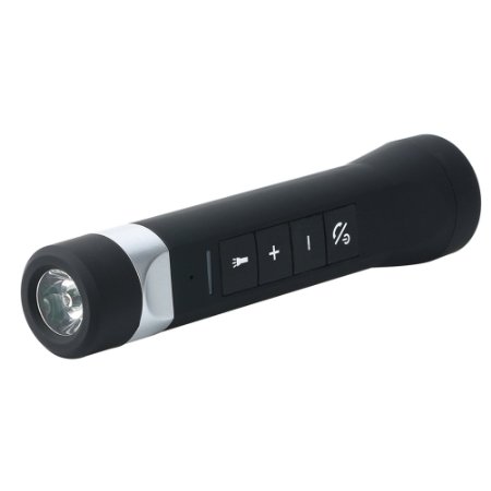 JMKMGL 4 in 1 LED Flashlight, Multifunctional Torch with Bluetooth Speaker and 2200mah Power Bank Function can Charge for device, with Holder Mount for Bike
