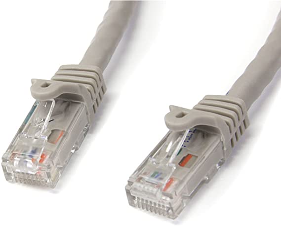 StarTech.com N6PATCH50GR Gigabit Snagless RJ45 UTP Cat6 Patch Cable, 50-Feet (Gray)