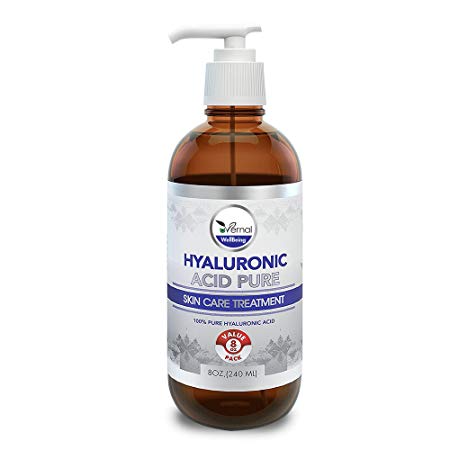 Hyaluronic Acid for Skin - 100% Pure Medical Quality Clinical Strength Formula - Anti aging formula (8 oz)