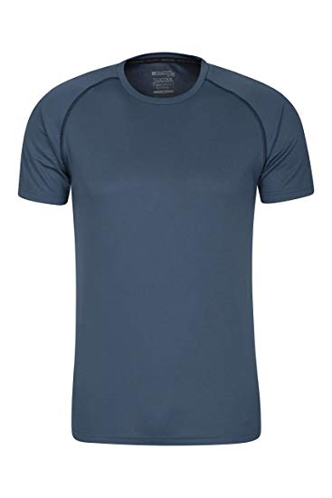 Mountain Warehouse Endurance Mens T-Shirt – Breathable Summer Tee, UPF50 Protection, Lightweight Shirt, Comfortable & Quick Drying Top - for Gym, Travelling, Running