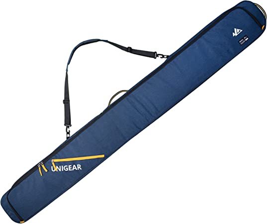 Unigear SKI-Mogul Ski Bag, 360° Fully Padded Protection, Water-Resistant and Durable up to 192cm for Snow Air Travel Transport