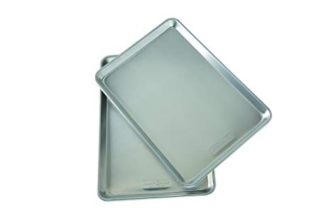 Nordicware Natural Aluminum Commercial Baker's Half Sheet (2 Pack), Silver