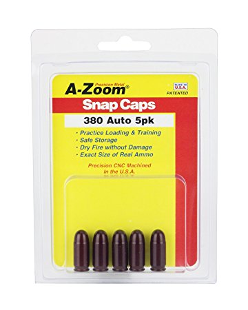 Pistol Metal Snap Caps 380Auto 5pk