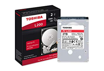 Toshiba HDWL120XZSTA L200 2TB Laptop PC Internal Hard Drive 5400 RPM SATA 6Gb/s 128 MB Cache 2.5" 9.5mm Height - 2000 Internal Bare/OEM Drive