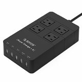 ORICO Family Size 4 Outlet Surge Protector Power Strip with 5 USB Charging Ports