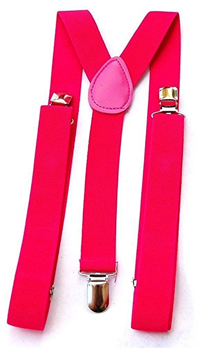 Mens/Womens One Size Suspenders Adjustable - (Various Neon Colors)