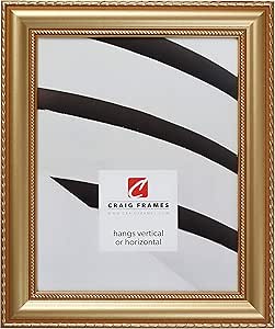 Craig Frames Victoria, Ornate Gold Picture Frame, 8 x 10 Inch