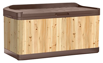 Suncast WRDB9922 Wood and Resin Deck Box