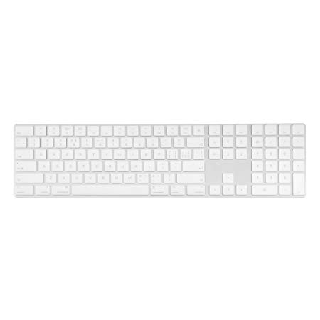 TOP CASE - Ultra Thin Silicone Soft Keyboard Cover Skin Compatible with Apple Magic Keyboard with Numeric Keypad Model: MQ052LL/A A1843 (US Layout, 2017 Released) - Clear