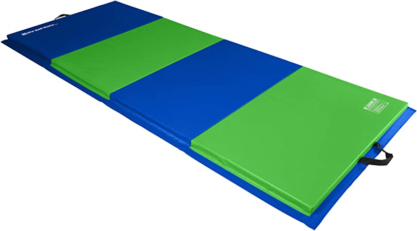 We Sell Mats 4 ft x 10 ft x 2 in Personal Fitness & Exercise Mat, Lightweight and Folds for Carrying