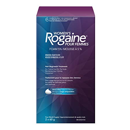 Rogaine Women's Rogaine 5% Minoxidil Foam - Once-a-day Hair Loss & Thinning Treatment, 4 Month Supply