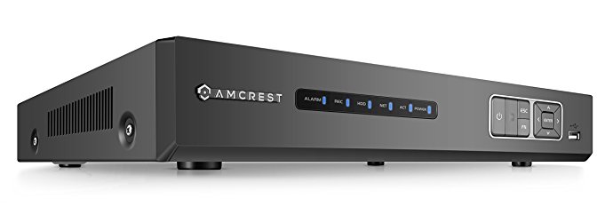 Amcrest UltraHD 4MP HD-Analog 16CH Video Security DVR Digital Recorder, 16-Channel 4 Megapixel @ 15fps, HD Analog, Hard Drive & Cameras NOT Included, Remote Smartphone Access (AMDV4M16)