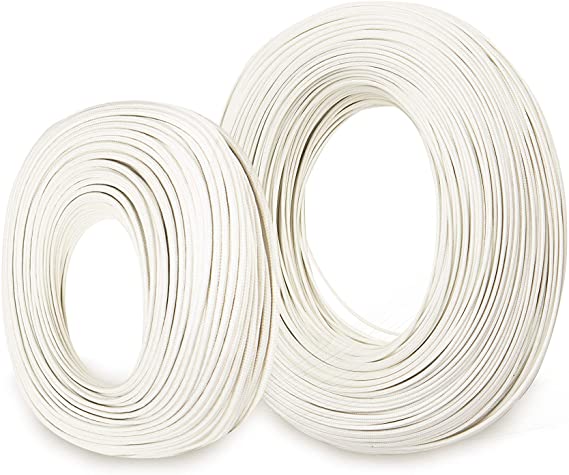 Bryne Mica High Temperature Wire -60~450 Degree C,Stranded Nickel plated copper wire,Insulation by Mica and Fiberglass,used in harsh environments (AWG14 10Ft)