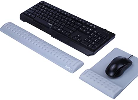 Aelfox Ergonomic Keyboard Wrist Rest and Mouse Pad Wrist Support, Memory Foam Wrist Pad for for Office, Home Office, Laptop, Desktop Computer, Gaming Keyboard