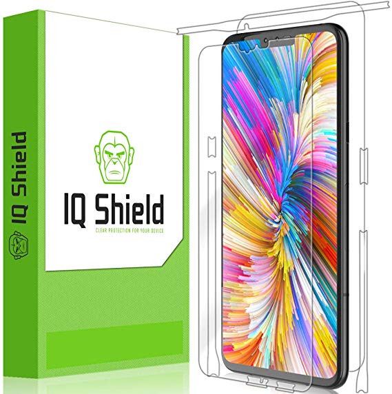 IQ Shield Full Body Skin Compatible with LG V40 ThinQ   LiQuidSkin Clear (Full Coverage) Screen Protector HD and Anti-Bubble Film