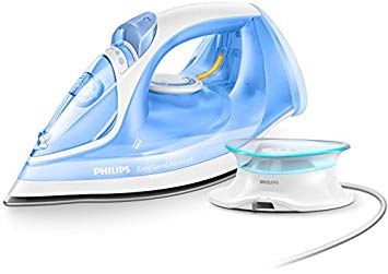 Philips EasySpeed Advanced Cordless Steam Iron with 190g Steam Boost, 2400W & Ceramic Soleplate – Blue - GC3672/26