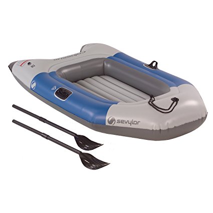 Sevylor Colossus 2 Person Inflatable Boat with Oars