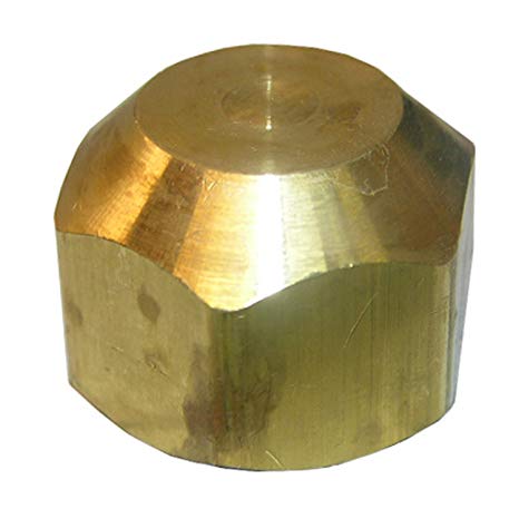 LASCO 17-4075 15/16-Inch Brass Flare Cap