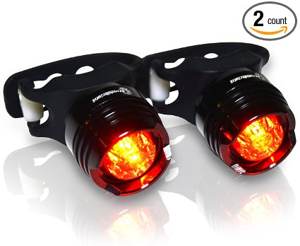 Stupidbright SBR1 Rear High Intensity LED Bicycle Tail Light 2 Pack