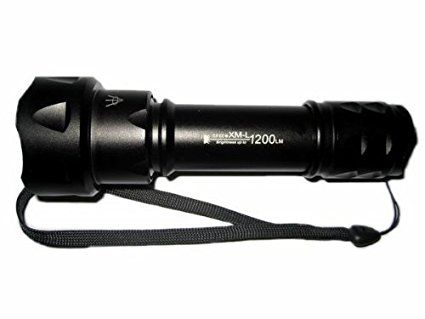 UniqueFire UF-T20 Zoomable Cree XM-L LED 1200 Lumens 3-Mode Flood-to-Throw Memory Flashlight Torch(118650)
