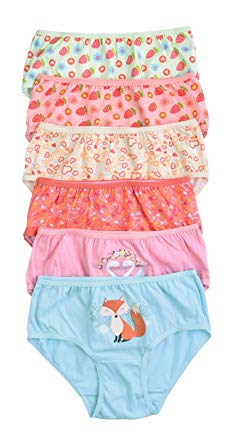 ToBeInStyle Girls Pack of 6 Princess Graphic Cotton Panties