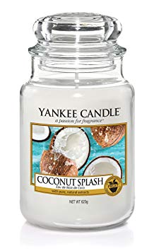 Yankee Candle Coconut Splash Jar, White, 10.7 x 10.7 x 16.8 cm