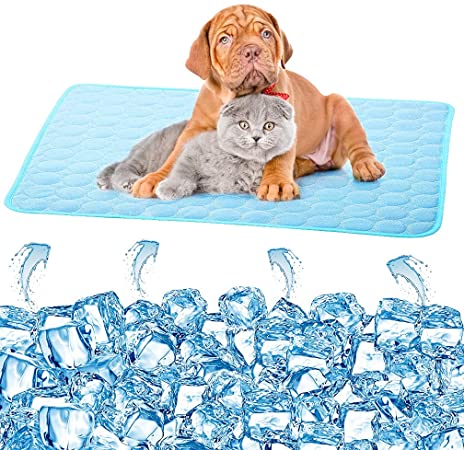 PrettyQueen Dog Cooling Mat Dog Summer Pet Cooling Pad Pet Cats Cooling Blanket Keep Pets Cool Comfort for Cats and Dogs