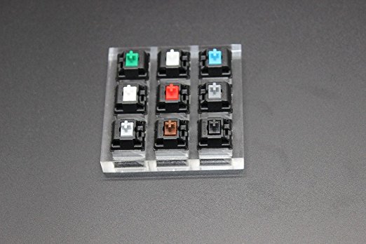 9 key Cherry Green Clear White Gray Clear Zealio Purple Switches Shaft Testing Tool Switch Tester