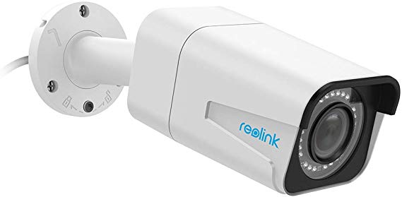 Reolink Home Security Camera PoE 5MP Super HD 4X Optical Zoom Outdoor Indoor Video Surveillance IR Night Vision Motion Detection with Phone App RLC-511