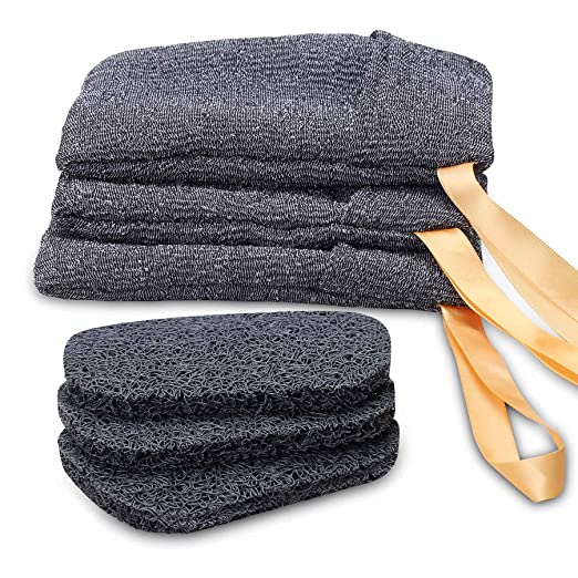 3 Pcs Soap Saver Bags and 3 Pcs Soap Saver Pads, Shower Bar Soap Lather Pouch with Soap Dish Drying Mat, Bath Leftover Bits Pocket/Sack for Women Men Body Foam Scrubber Exfoliating