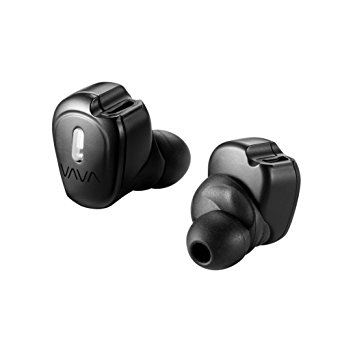 VAVA MOOV 20 True Wireless Headphones Bluetooth In Ear Earbuds With Built in Mic Earphones (Patented Eartips Design, Sweatproof Construction & USB Port Coating, 3 Hours Playtime, In line Controls)