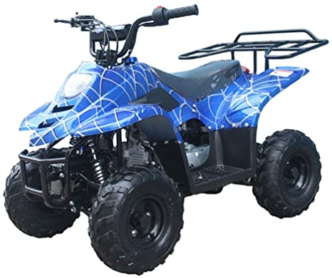 X-PRO 110cc ATV Quads Youth ATV Kids Quad ATVs 4 Wheeler (Spider Blue)