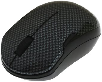 ShhhMouse Wireless Silent Mouse, 90% Noise Reduction (Batteries Included) (1 YEAR US WARRANTY) (Carbon Fiber)