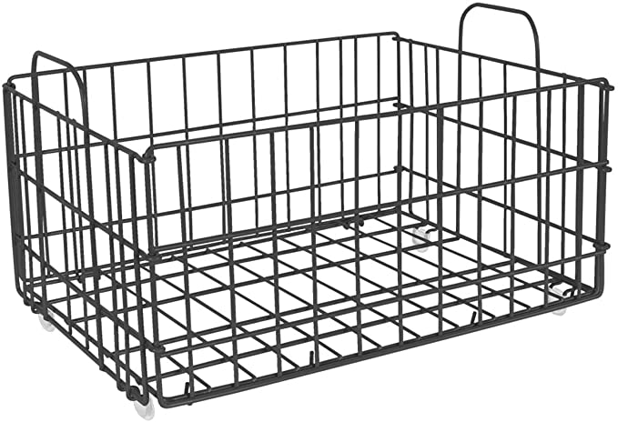 Atlantic Removable Tiered Cart System Wire Basket PN2330840 in Charcoal